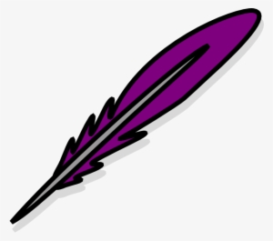Peacock Feather Clipart Free Stock Photo - Purple Feather Clip Art