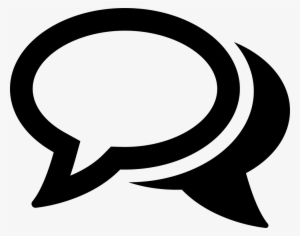 Chatting Oval Speech Bubbles - Chatting Logo