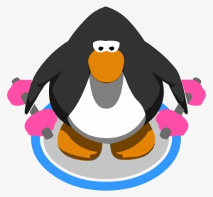 Pink Hand Weights - Club Penguin Sprite