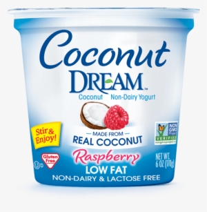Coconut Non-dairy Yogurt, Raspberry - Coconut Dream Low Fat Coconut Yogurt, Blueberry - 6