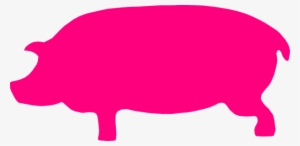Pig Silhouette Images - Pink Pig Silhouette Png