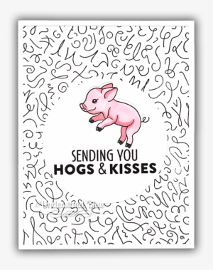 Hogs & Kisses Card By Understand Blue