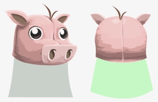 Pig, Face, Animal, Cute, Head, Domestic - Clip Art