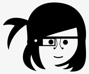 Girl Face With Google Glasses Comments - Emoticon Mujer Con Lentes