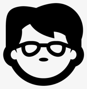 Boy Face With Glasses Vector - Boy With Spects Png