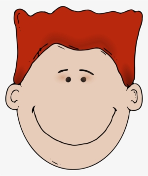 Red Hair Child Boy - Clip Art Boys Head