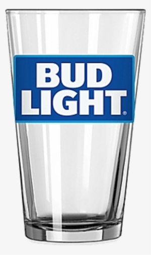 Bud Light 16 Oz Pint Glass - Bud Light Pint Glasses, 2pk, Clear