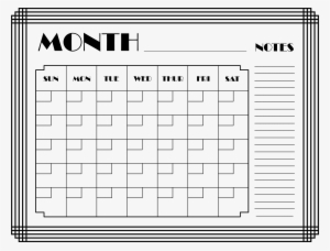 Calendar Clipart Month - Calendar Of A Month