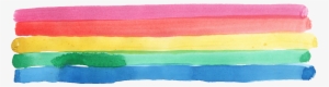 5 Watercolor Rainbow - Watercolor Rainbow Brush Stroke Png