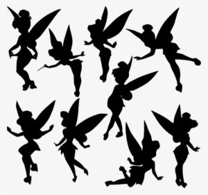 Peter Pan Tinker Bell Png - Tinkerbell Silhouette