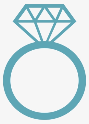 Ring Clipart Teal - Diamond Ring Clip Art