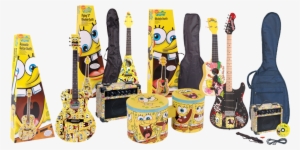 Now, You Can Now Have Your Favourite Yellow Sponges - Spongebob Squarepants Full Size Acoustic Guitar Set