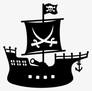 Peter Pan Ship Png - Silueta De Barco Pirata