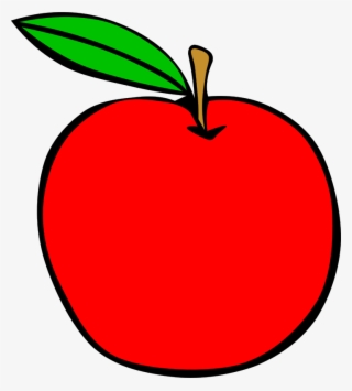 Red, Apple, Food, Fruit, Menu, Apples, Cartoon, Free - Apple Clipart