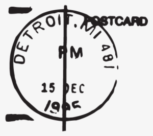 Detroit Mi Postmark Wall Art Decal
