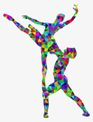 Ballet Dancer Silhouette - Men Ballet Silhouette Colorful
