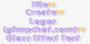 Filter>> Alpha To Logo>> Glass Effect Alpha - Calligraphy