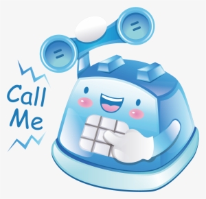 Clip Art Royalty Free Stock Booth Mobile Blue Cartoon - Telephone Cartoon Png