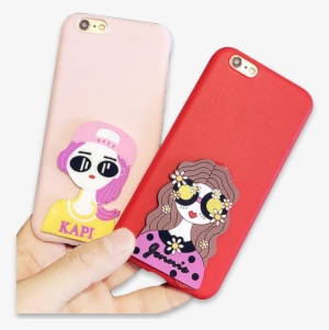 167-pretty Cartoon Girl Cover Case For Iphone