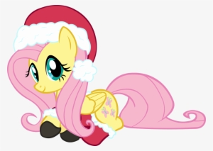 Doctor-g, Christmas, Clothes, Fluttershy, Hat, Safe, - Fluttershy In Santa Hat