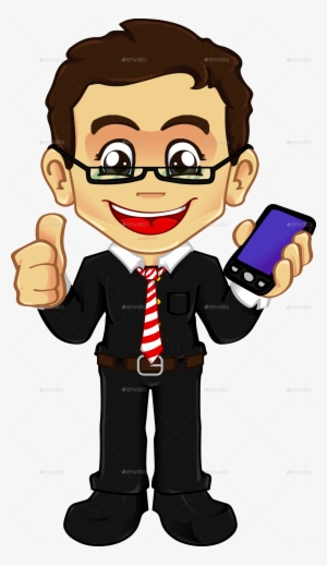 Clipart Boy Phone - Boy With Phone Png