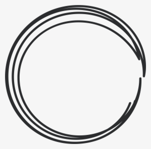 Black And White Circle Rim Area Pattern - Circulo Blanco Borde Negro