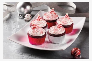 Santa Hat Topped Red Velvet Cupcakes Recipe - Hershey Kisses Cupcakes