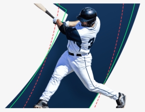 Fantasy Baseball Player Swinging A Bat - Transparent Mlb