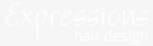Expressions Hair Design Logo White