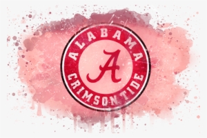 College Watercolor Logos - University Of Alabama Roll Tide Logo