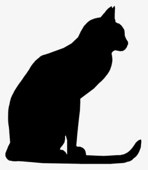 Cat Png - Black Cat Silhouette Png