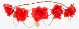 Flower Floral Flowercrown Gold Roses Freetoedit Picture - Red Flower Crown