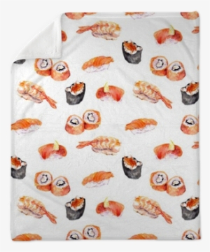 Sushi, Susi, Roll, Gunkan Repeated Seafood Pattern - Sushi