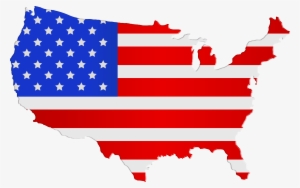 Usa Map Flag Png