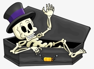 Halloween Clipart Coffin - Transparent Background Halloween Clip Art
