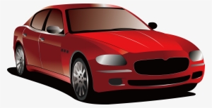 Car Illustration - Red Car Vector Png
