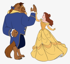 Belle And The Beast Clip Art - Beauty And The Beast Png