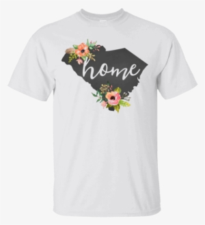 This Is A Perfect Shirt For You Check It Out >> South - Montana Home Chalkboard Watercolor Flowers State T-shirt