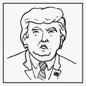 Easy Drawing Of Donald Trump - Donald Trump Drawing Simple