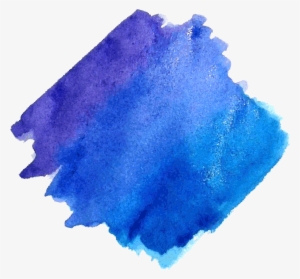 Watercolor Painting Texture - Blue Paint Smear Png