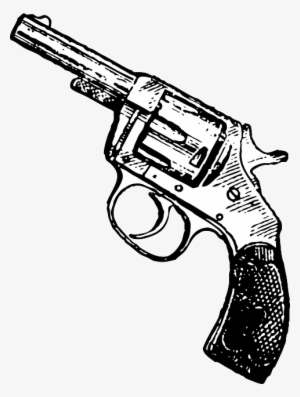 Lipstick Drawing Gun - Revolver Clipart Png