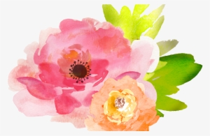 Watercolor Flowers In Woods - Flowers Watercolour Clipart Png