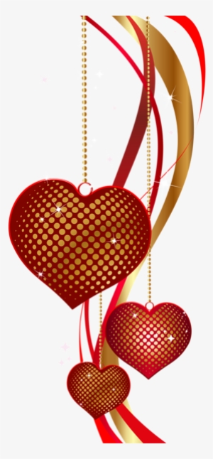Valentine's Day Decorative Hearts Png Clip Art Image - Png Heart Beautiful