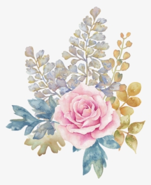 Blossom Pinterest Illustrations - Pink Watercolour Flower Png
