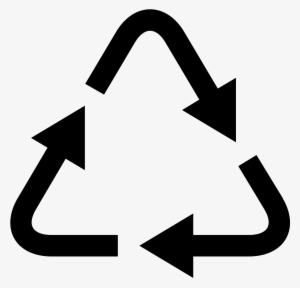 The Logo Is Made Of Three Arrows That Are Arranged - Recycle Icon Png