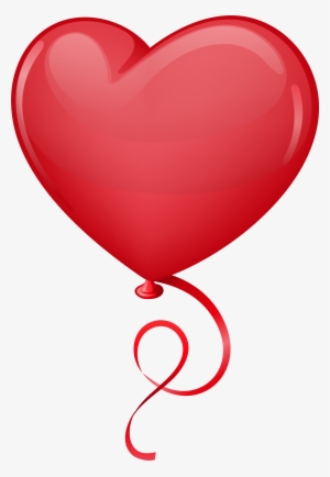 Red Heart Balloon Clip Art Png Image