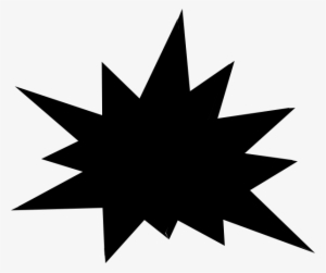 Small - Black And White Starburst Vector