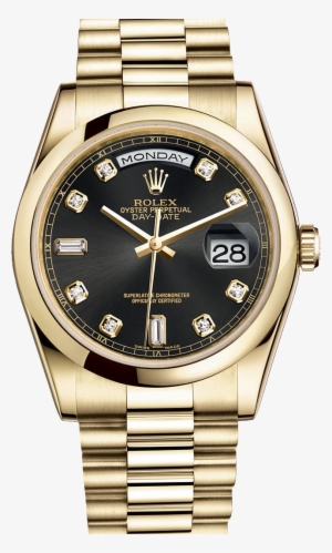 Rolex Png Free Download - Rolex Day Date Gold With Diamonds