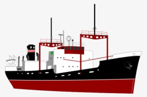 Shipping Boat Without Logo Clip Art At Clker - Cargo Ship Clipart Png