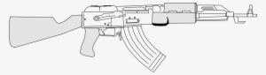Ak47 Vector Pdf - Ak 47 Gun Sketch